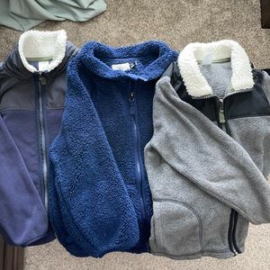 Lot of 3 Boy’s Fleece Jackets size 6